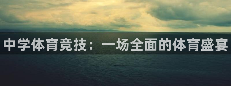 尊龙官方正版app娱乐平台：中学体育竞技：一场全面的体育盛宴